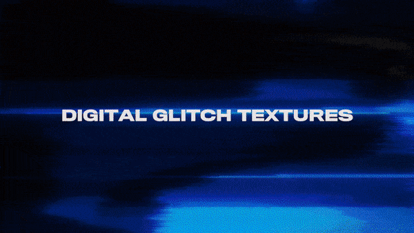 Trippy digital glitch textures, VHS and CRT-style emulation.