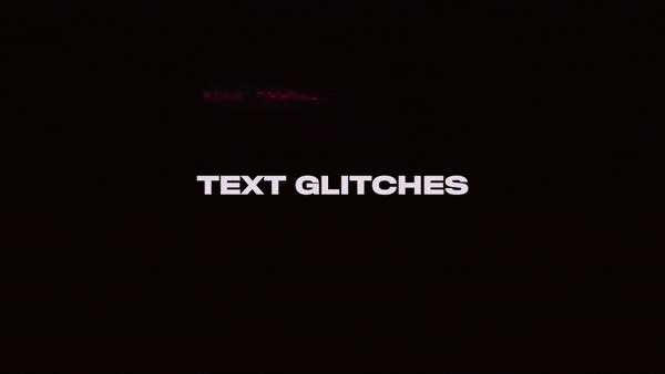 Film leader overlay effects, countdown and text glitch fx.